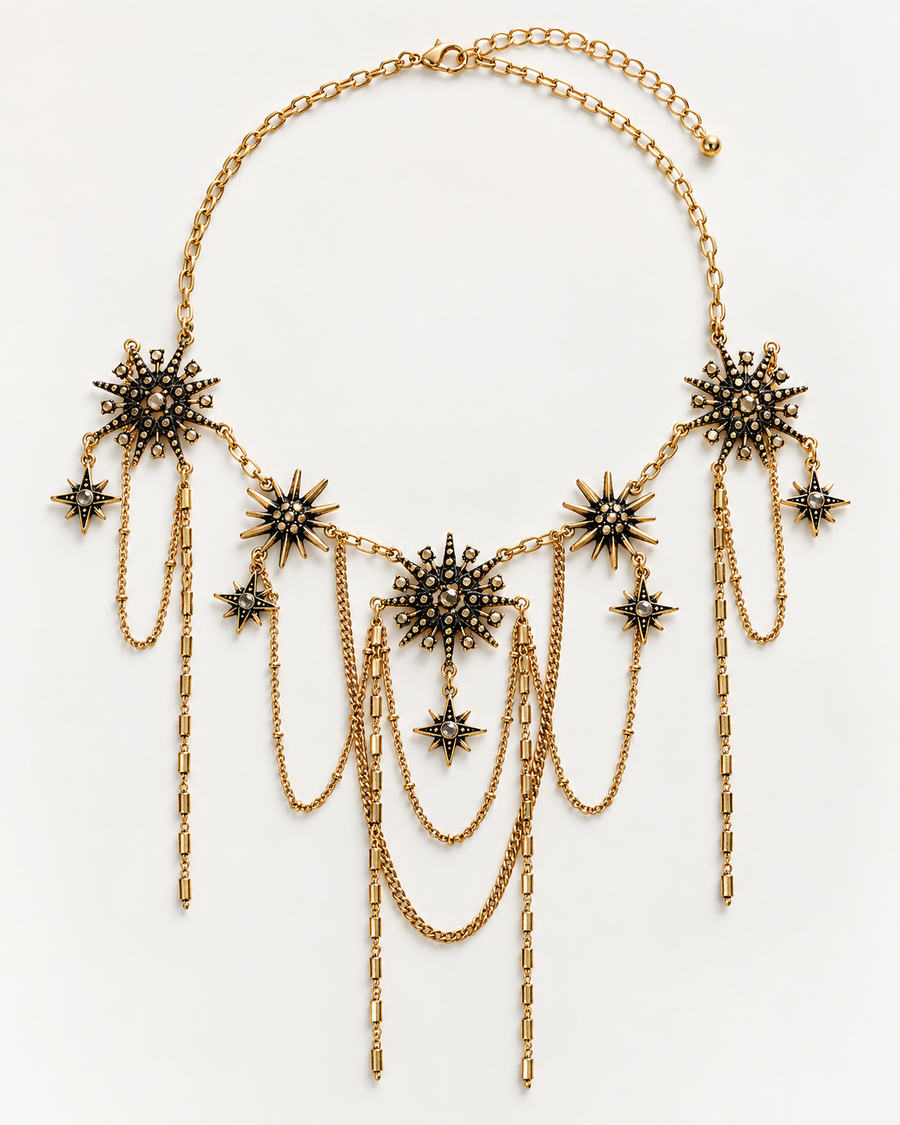 Sorin Celestial Chain Drop Necklace