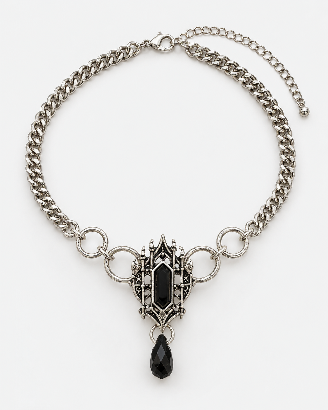 Cathedral Gothic Chunky Chain Choker — product view