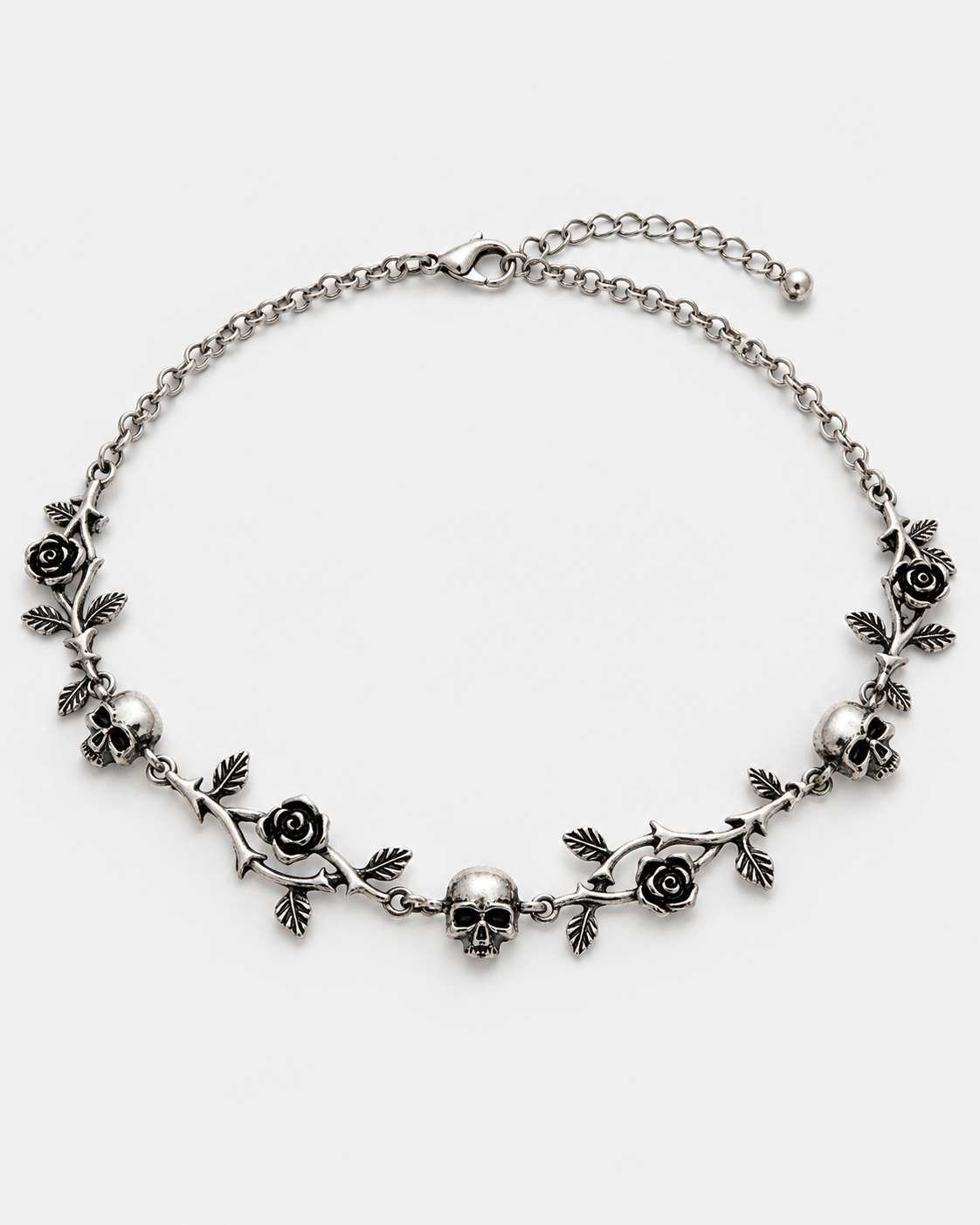 Sezora Rose Skull Choker — product view