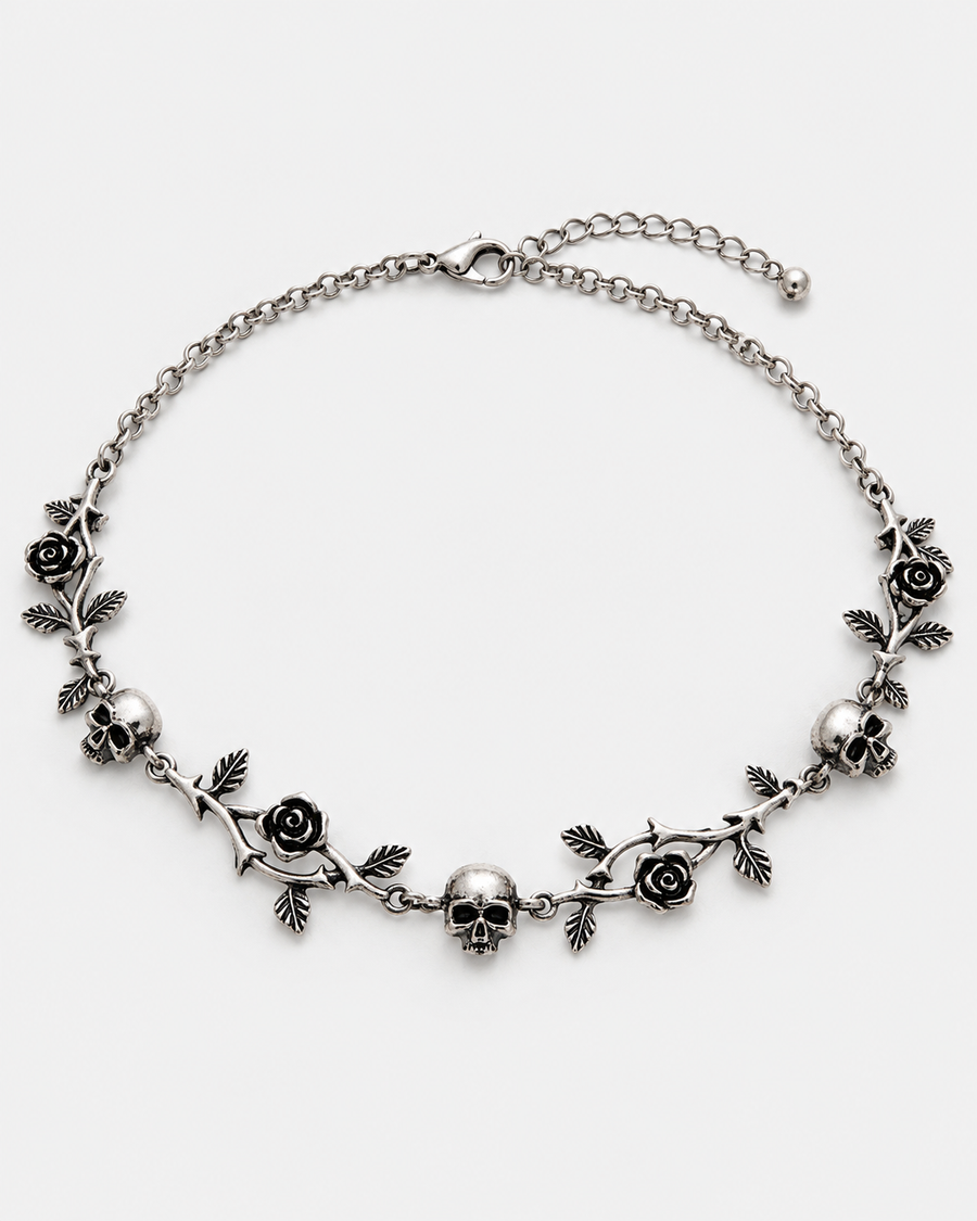 Sezora Rose Skull Choker