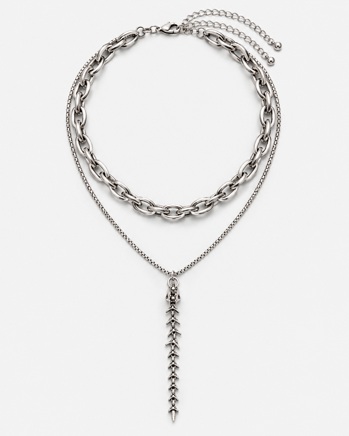 Scorthex Layered Snake Scale Necklace — product view