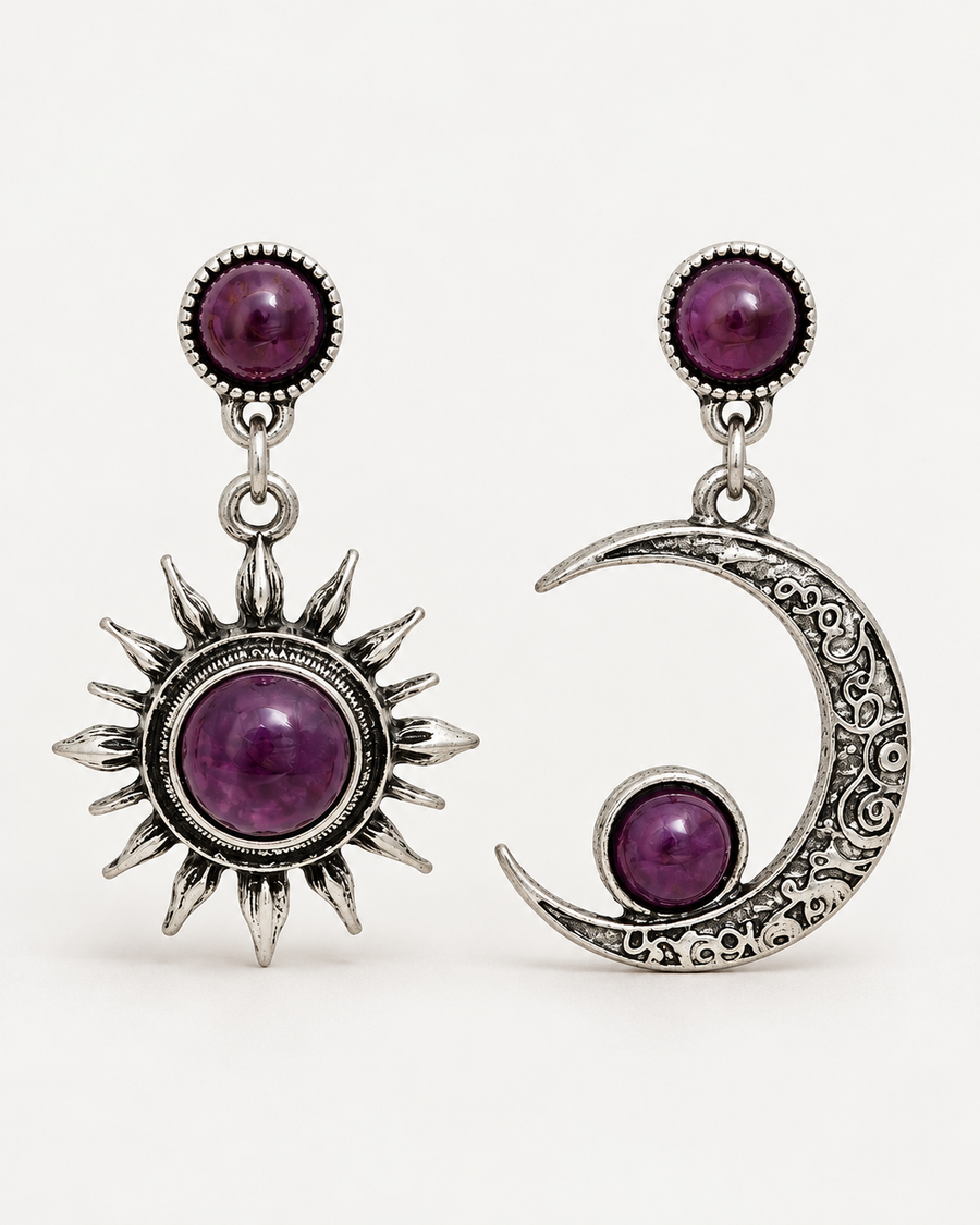 Eclipse Gem Drop Earrings