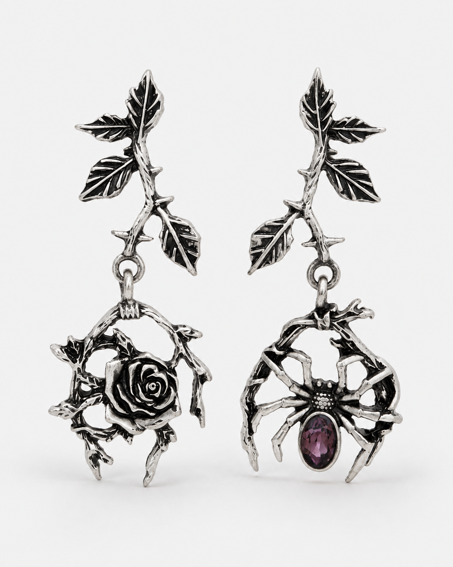 Rosethorn Widow Drop Earrings