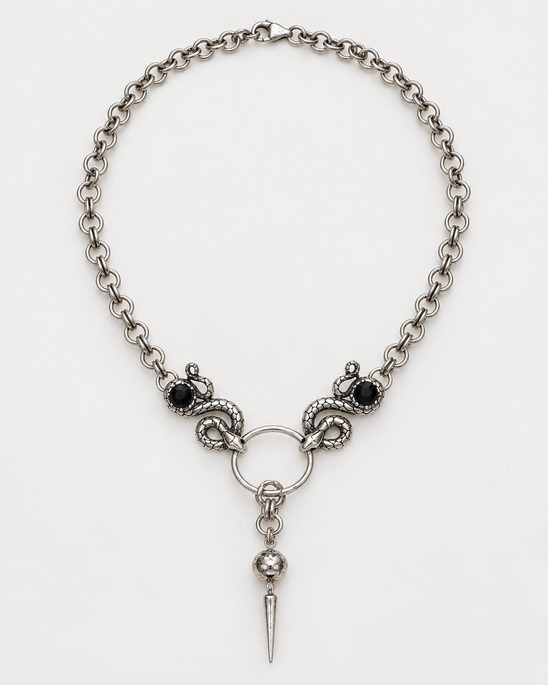 Marma Snake Spike Chain Necklace — product view