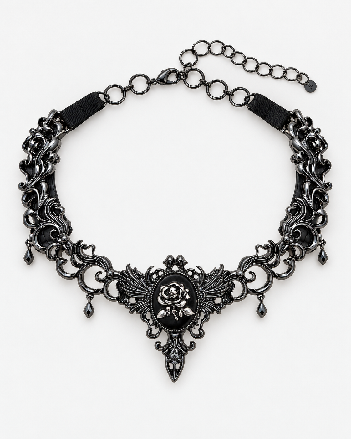 Velthra Rose Cameo Necklace — product view