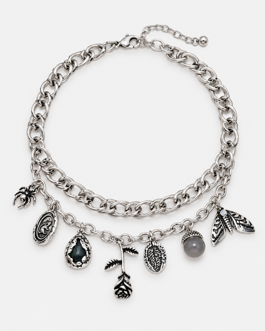 Draven Rat & Spider Charm Necklace