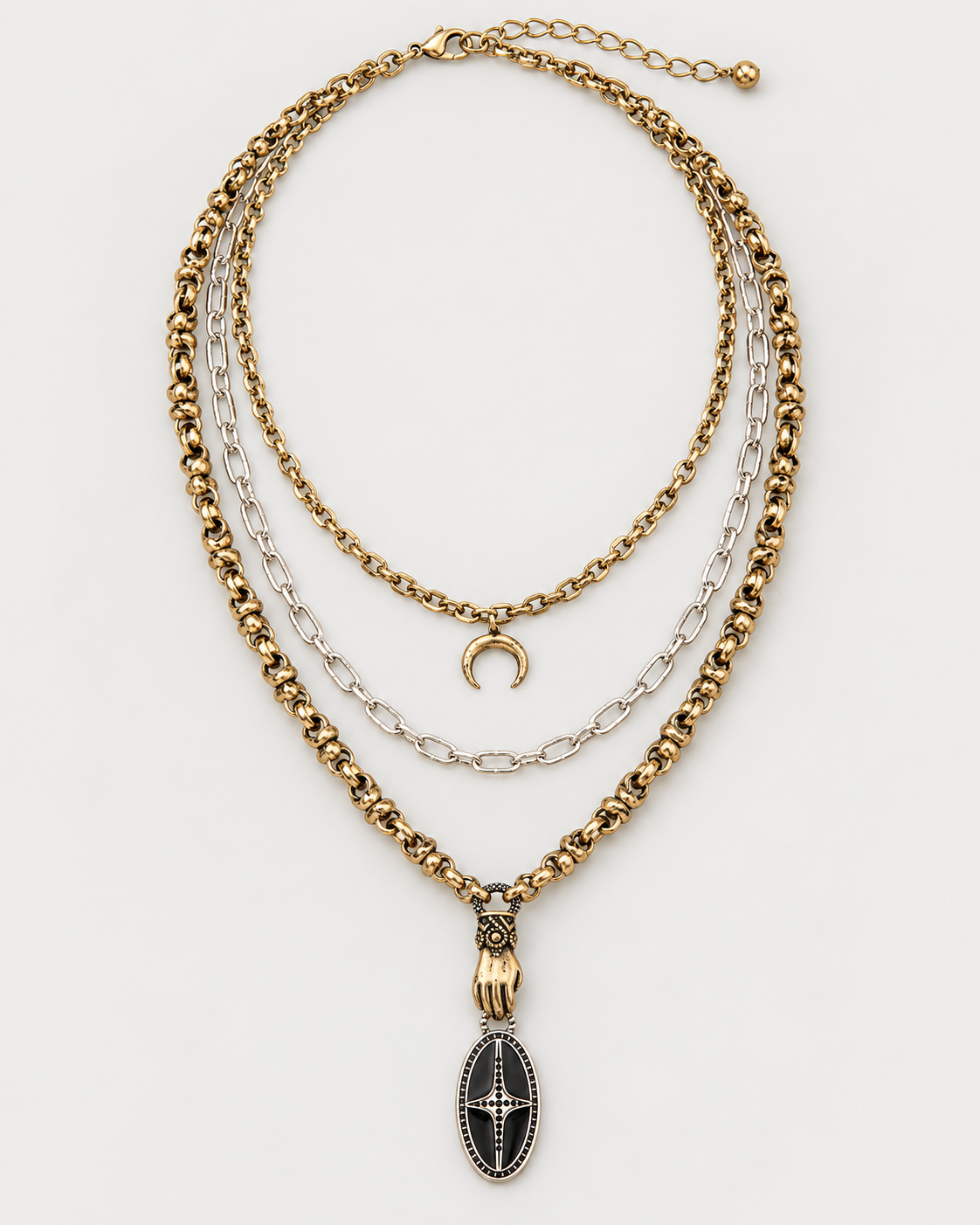 Lorena Hand Drop Necklace — Noctimoth product view