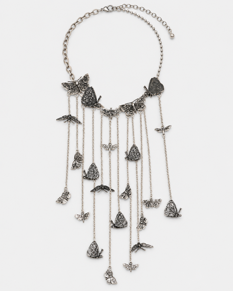Delissa Butterfly Drop Necklace