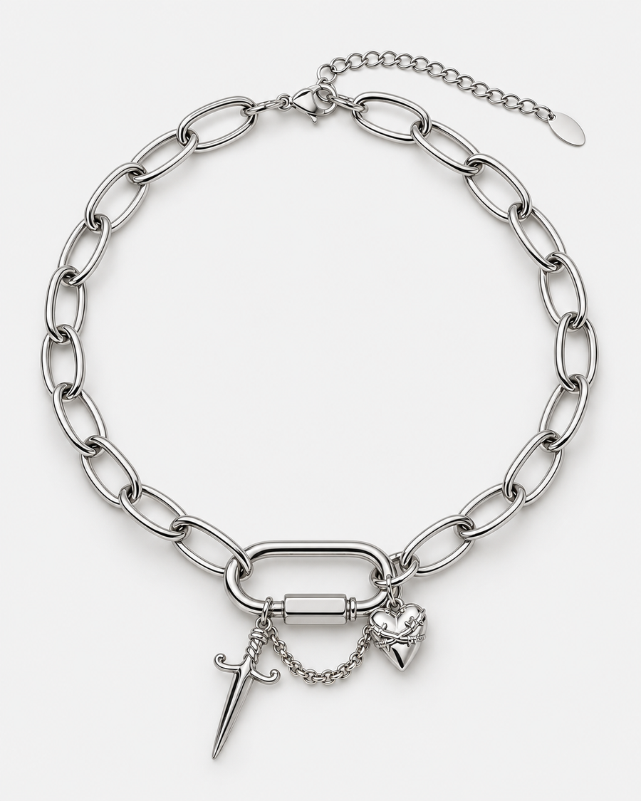 Hurnix Dagger Heart Necklace