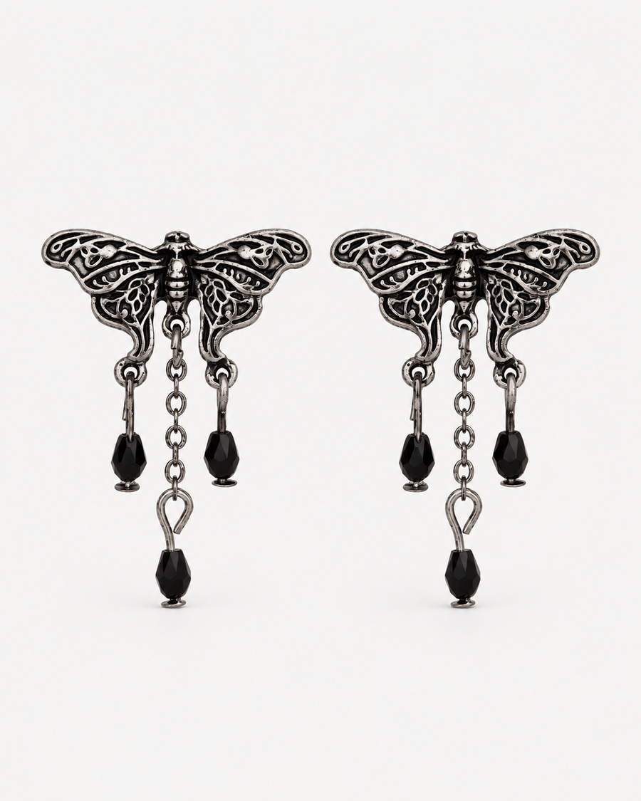 Rowan Moth Drop Earrings