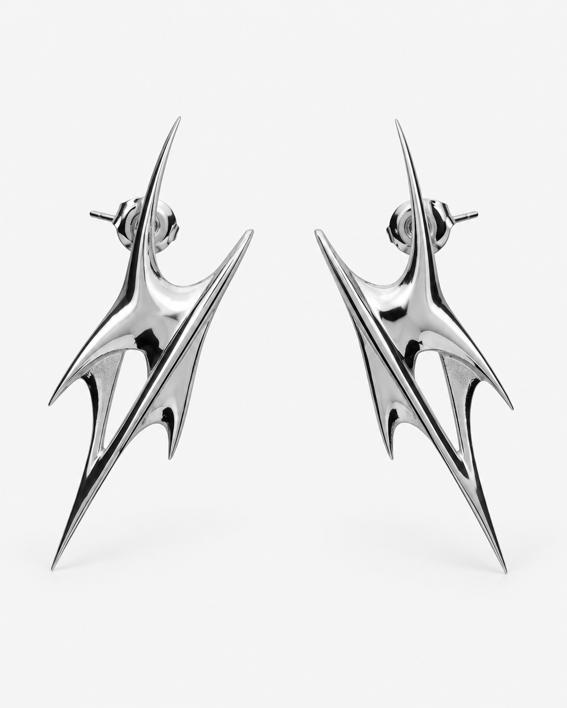 Crixel Spike Stud Earrings — Noctimoth product view