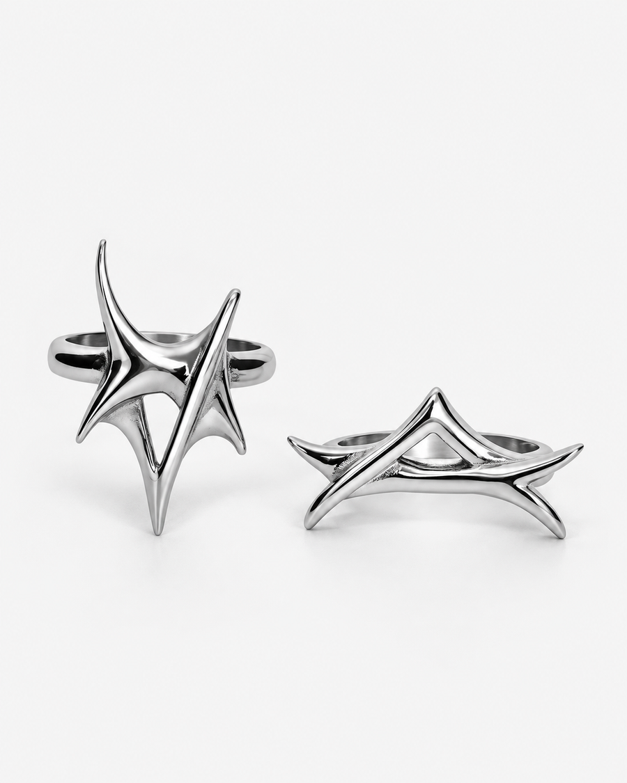 Crixel Spike Rings Set of 2