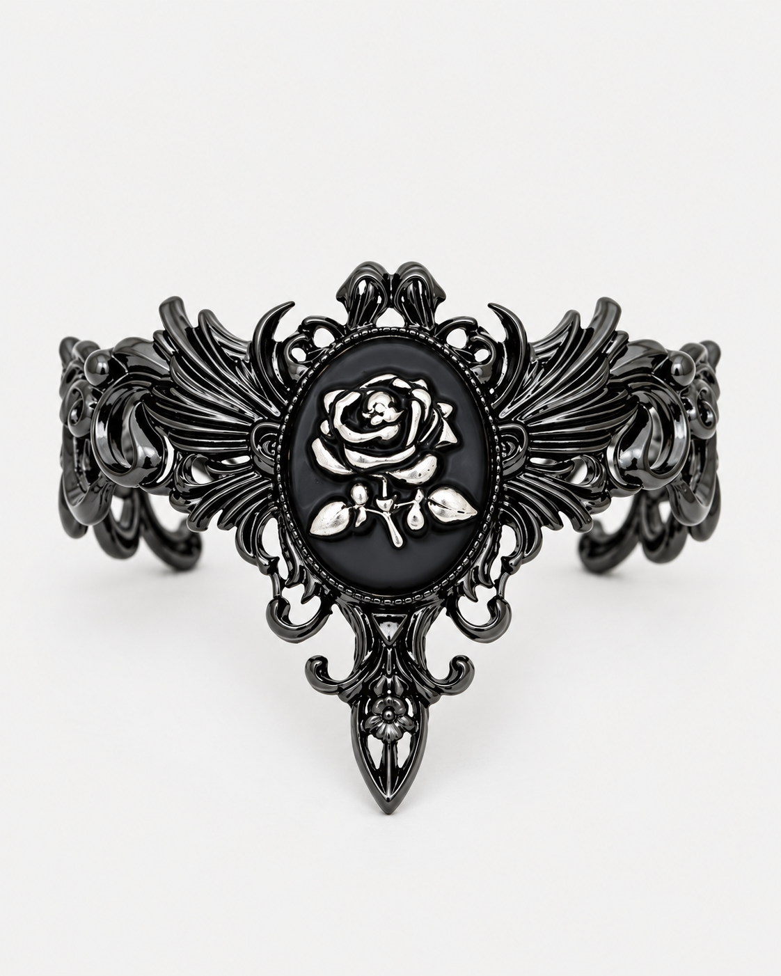 Velthra Rose Cameo Cuff — Noctimoth product view