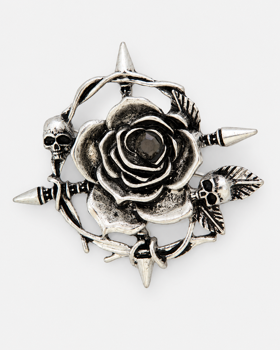 Sezora Rose Skull Brooch